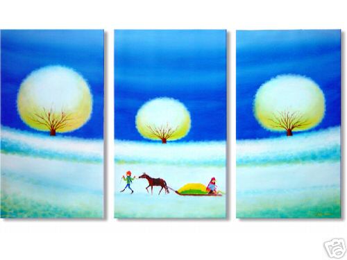 Dafen Oil Painting on canvas illusion -set191